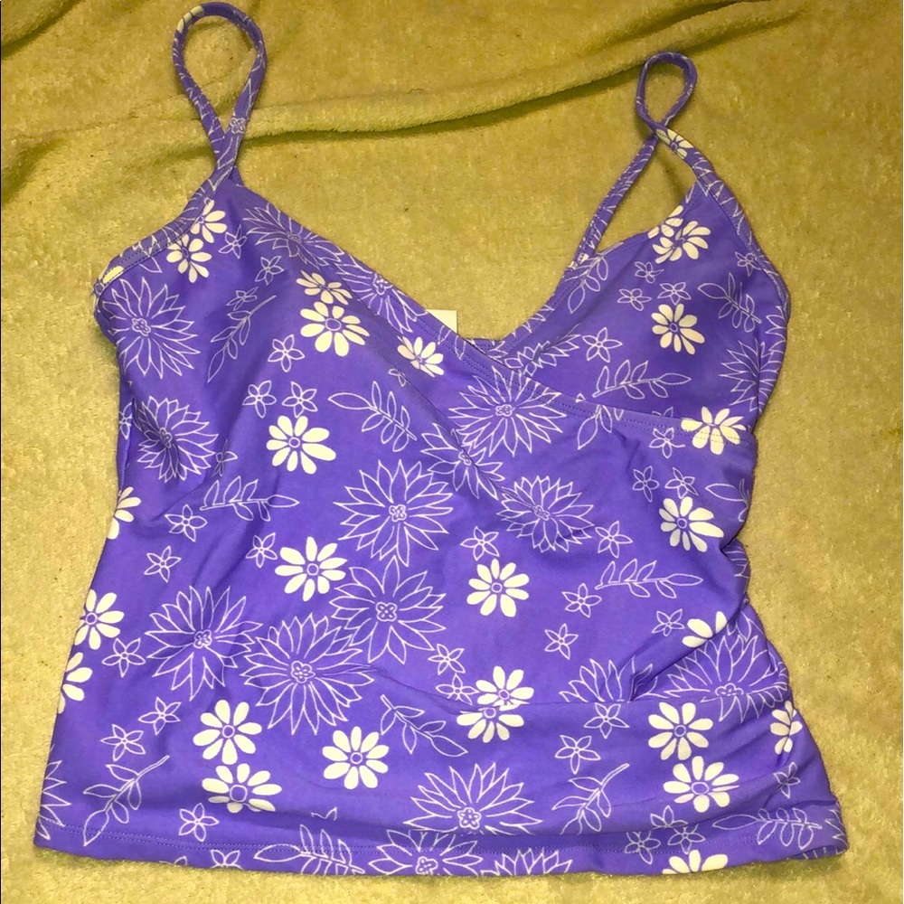 💜Host Pick💜 Carolina blues vintage floral tankini top